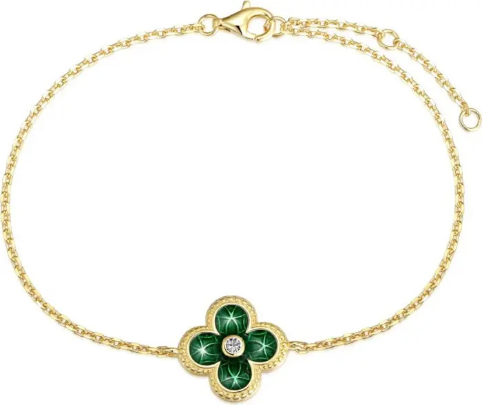 Donatello Gian Green Clover Bracelet | Nordstrom | Nordstrom