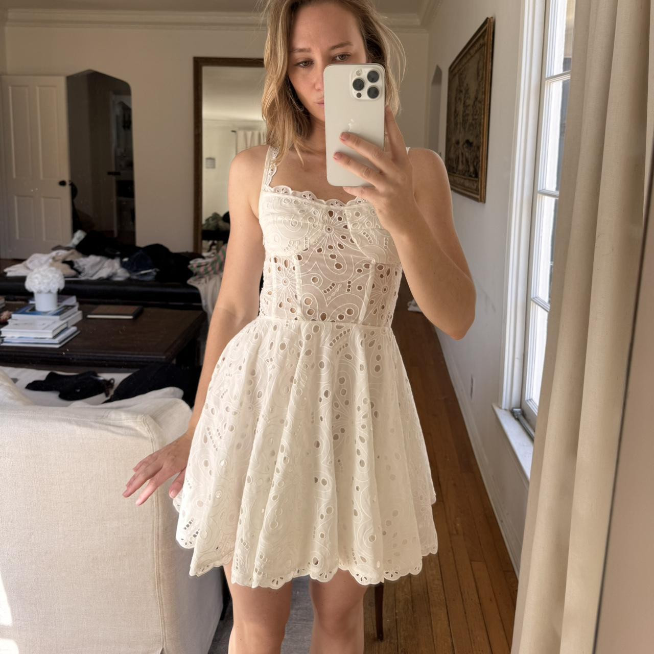 Charo Ruiz Ibiza Women's Dress - White/Cream - XS | Depop US