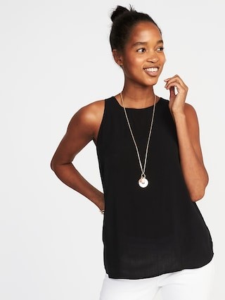 Relaxed Sleeveless High-Neck Top for Women | Old Navy US
