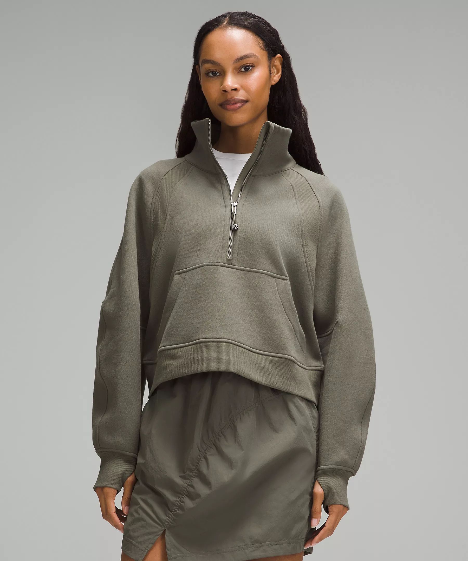 Scuba Oversized Funnel-Neck Half Zip | Women's Hoodies & Sweatshirts | lululemon | Lululemon (US)