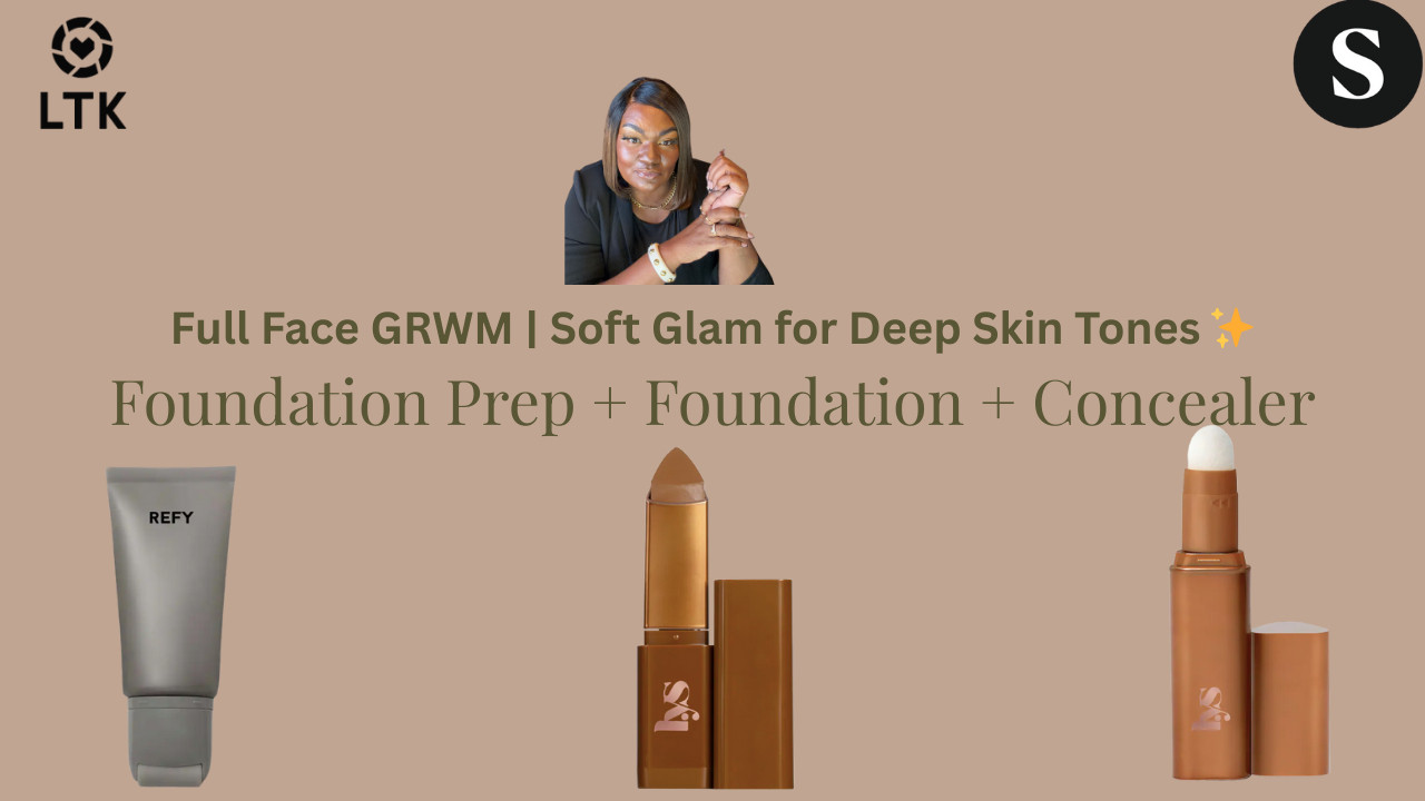 Full Face GRWM | Soft Glam for Deep Skin Tones ✨


Getting ready with a full face of makeup using complexion-friendly favorites from LYS Beauty, Juvia's Place, REFY, Drunk Elephant, RoC, and SEPHORA COLLECTION.
This routine focuses on hydrated skin, soft sculpted glam, and products that actually work on deep skin tones — no ash, no heaviness, just glow 🤍
✨ All products are linked through my ShopMy + LTK for easy shopping.


ShopMy:
https://shopmy.us/shop/collections/3501072


LTK:
https://liketk.it/5L0T1

A full-face soft glam routine featuring skin-prep, complexion, and color products designed to enhance deep skin tones:
* Hydration & Prep:
    * The Lip Balm | Multi-Ceramide
    * RoC Retinol Line Smoothing Eye Cream
    * Drunk Elephant Lala Retro Whipped Cream
    * REFY Glow and Sculpt Serum Primer
* Brows & Base:
    * Sephora Collection Tinted Volumizing Brow Gel (Granite)
    * LYS Beauty Bright Start Concealer (DG3)
    * LYS Beauty No Limits Cream Bronzer (Worthy)
    * LYS Beauty Triple Fix Loose Powder (Sincere)
    * LYS Beauty True Enlightenment Skin Finisher (Strength)
* Color & Glow:
    * Juvia’s Place Warrior Palette
    * LYS Beauty Cream Blush (Focused)
    * LYS Beauty Aim High Cream Highlighter (Brave)
* Finish & Lips:
    * LYS Beauty Skin Loyalty Setting Spray
    * Juvia’s Place Luxe Lip Liner (Kola)
    * LYS Beauty Speak Love Lip Balm (Truthful)
Perfect for everyday glam, over-40 beauty routines, and melanin-friendly makeup looks.



#GRWM
#SoftGlam
#MelaninMakeup
#DeepSkinTones
#Over40Beauty
#LYSBeauty
#JuviasPlace
#CleanBeauty
#MakeupShorts
#Shorts


full face grwm, makeup for deep skin tones, melanin makeup routine, over 40 beauty, lys beauty review, juvias place makeup, soft glam makeup look, clean beauty makeup, makeup shorts, grwm makeup routine, glow makeup routine
 

 #LTKgrwm #LTKOver40 #LTKBeauty