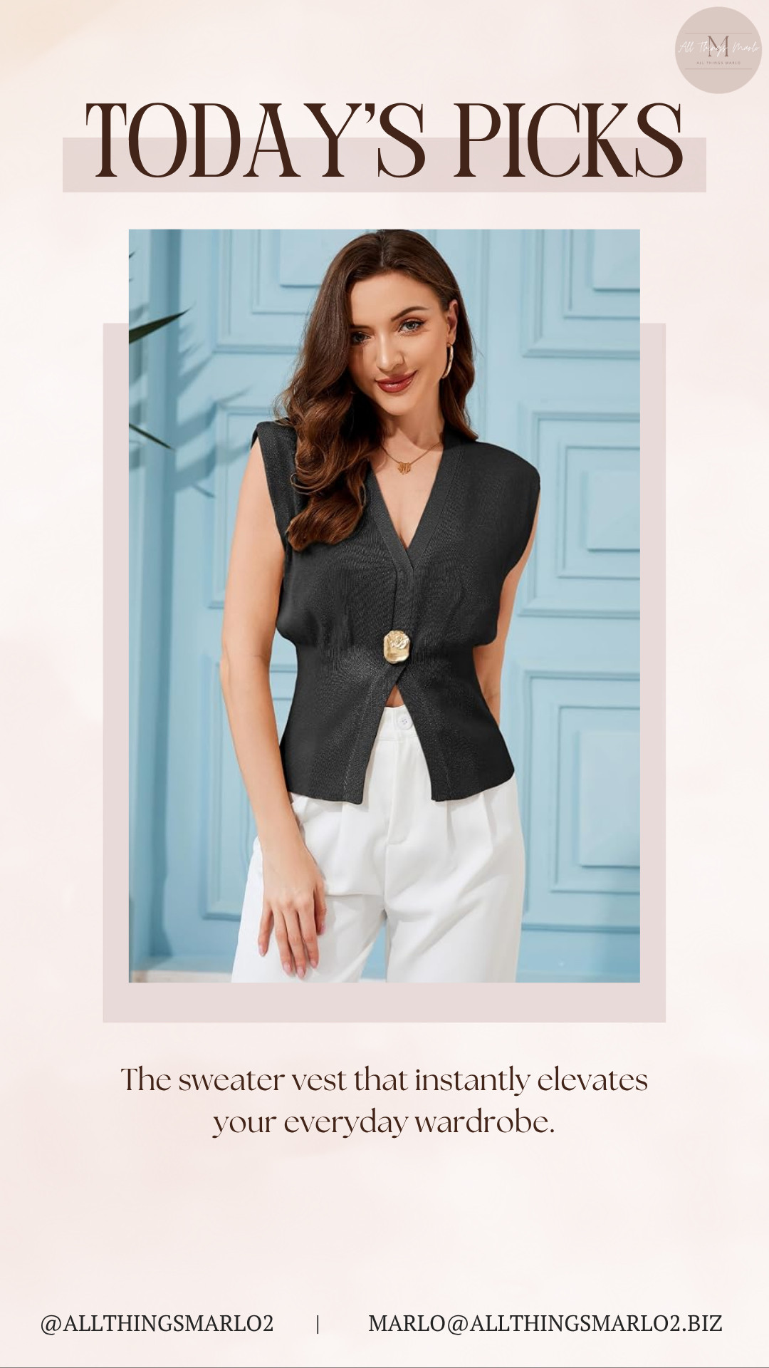 The sweater vest that instantly elevates your everyday wardrobe. 

 #LTKSeasonal #LTKWorkwear #LTKTravel