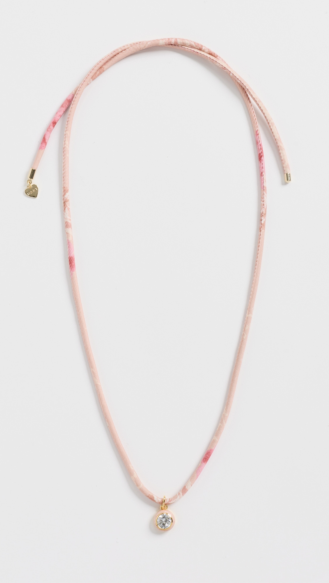 HART HART x Hill House Enamel Bezel Cord Necklace Pressed Flowers Fabric One Size | Shopbop