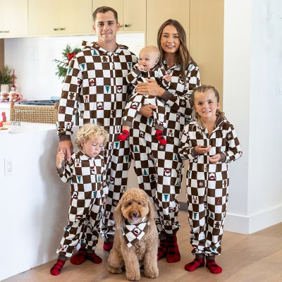 Christmas Matching Family Fleece Hoodie Pajamas Set Gingerbread Christmas-baby bodysuit | Target