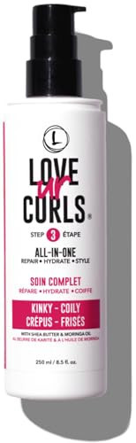 Love Ur Curls - Kinky Coily All in One Curl Cream Styler, Curling Cream for Curly Hair, Repair, Define, Hydrate & Style with Shea Butter, 250mL | Amazon (US)