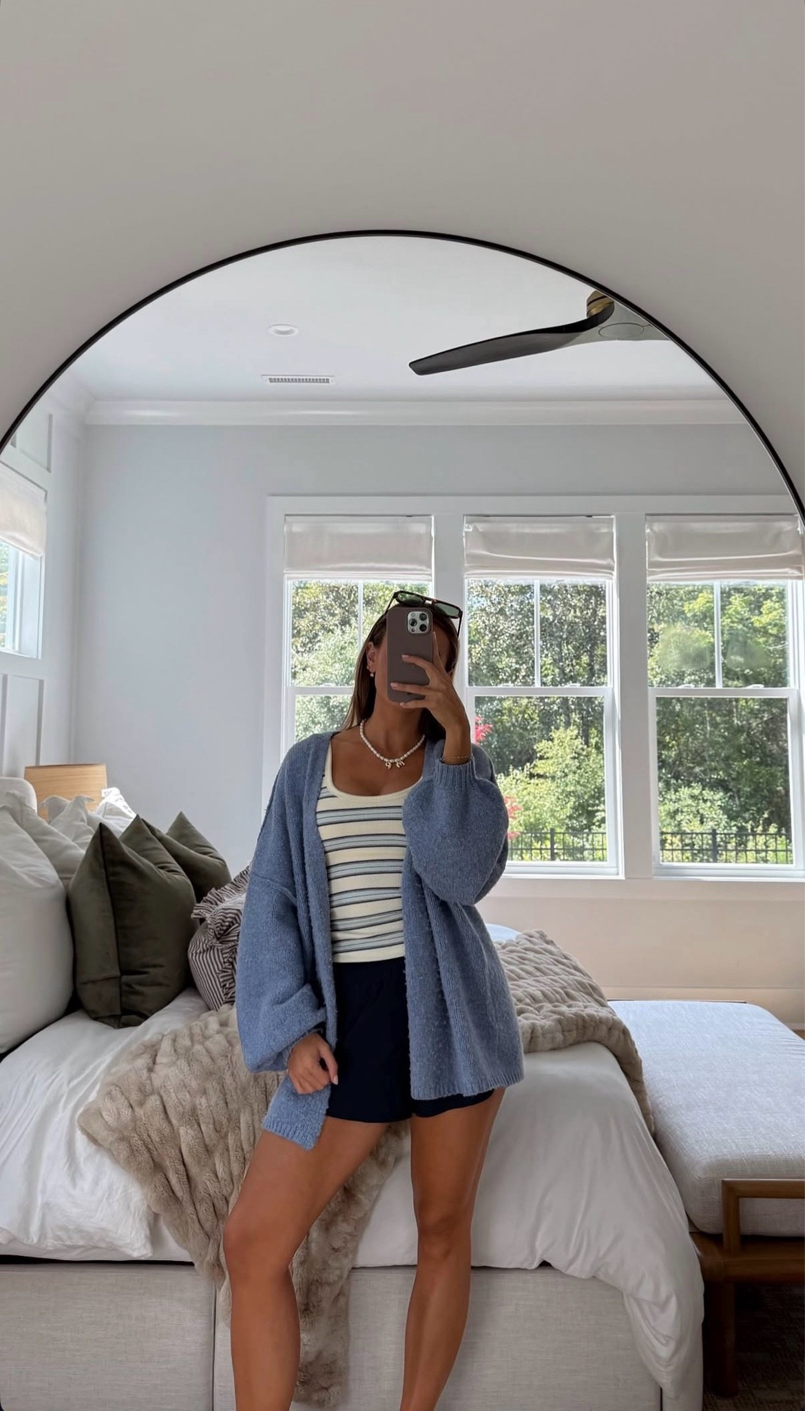 Abercrombie tank
Lululemon shorts 
Amazon cardigan

#LTKootd