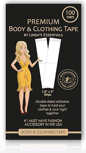 Double Sided Tape for Clothes, Body and Fashion (100 Pack) | Skin Tape & Clothing Tape for Women ... | Amazon (US)
