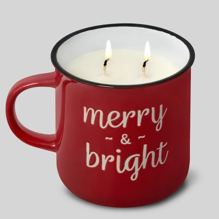 Mainstay 13oz Merry & Bright Mug Candle Warm Apple Pie Scented - Walmart.com | Walmart (US)