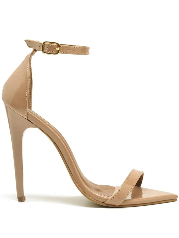 Sandália Feminina Ellas Online Salto Alto Bico Folha | SHEIN