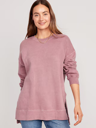 Oversized Boyfriend Tunic Sweatshirt for Women | Old Navy (US)