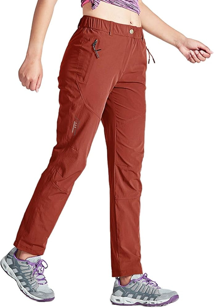 Gopune Women's Outdoor Hiking Pants Lightweight Quick Dry Water Resistant Mountain Trouser | Amazon (US)