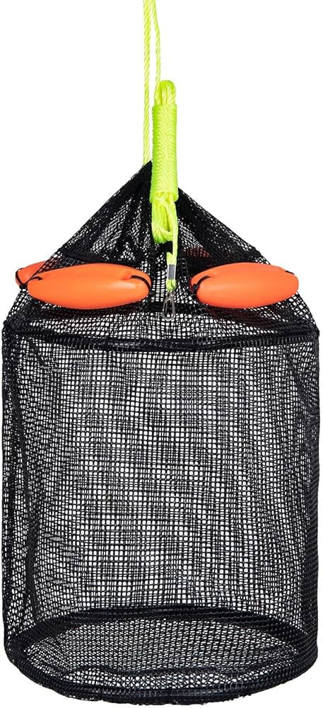 Large Foldable Floating Fish Basket for Live Caught Fish, Collapsible Mesh Bait Pen, Portable Kay... | Amazon (US)