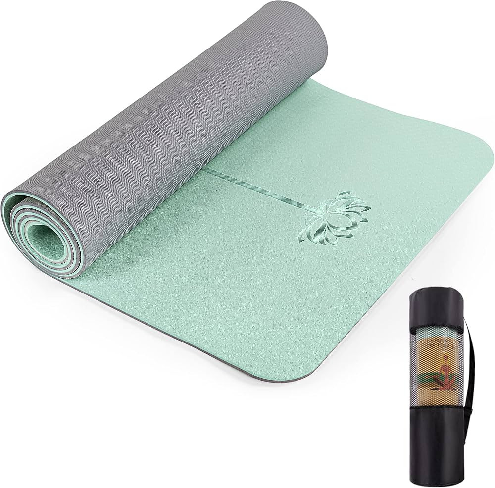 UMINEUX Yoga Mat Extra Thick 1/3'' Non Slip Yoga Mats for Women Eco Friendly TPE Fitness Exercise... | Amazon (US)