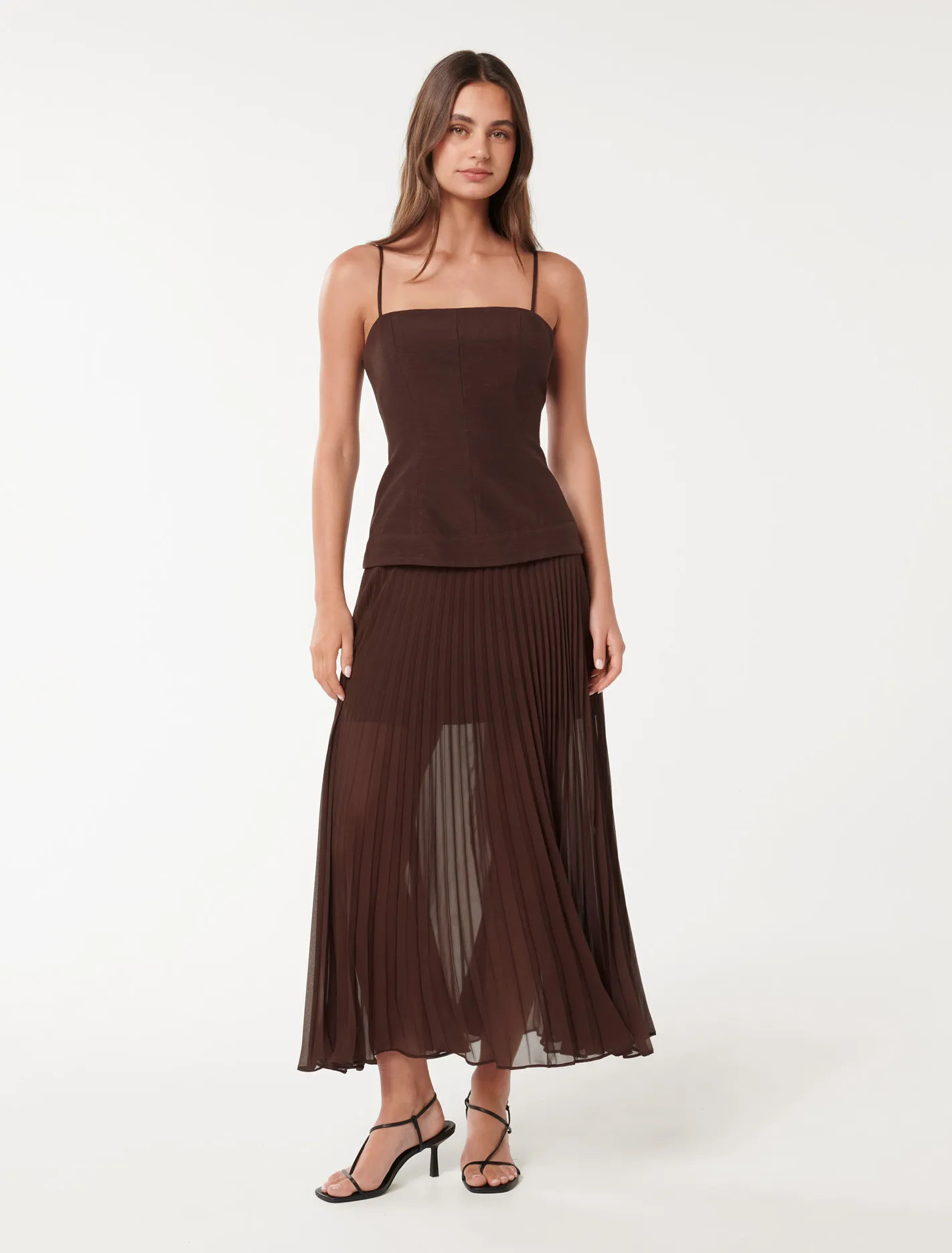 Nadia Dropped Waist Midi Dress | Forever New (AU)