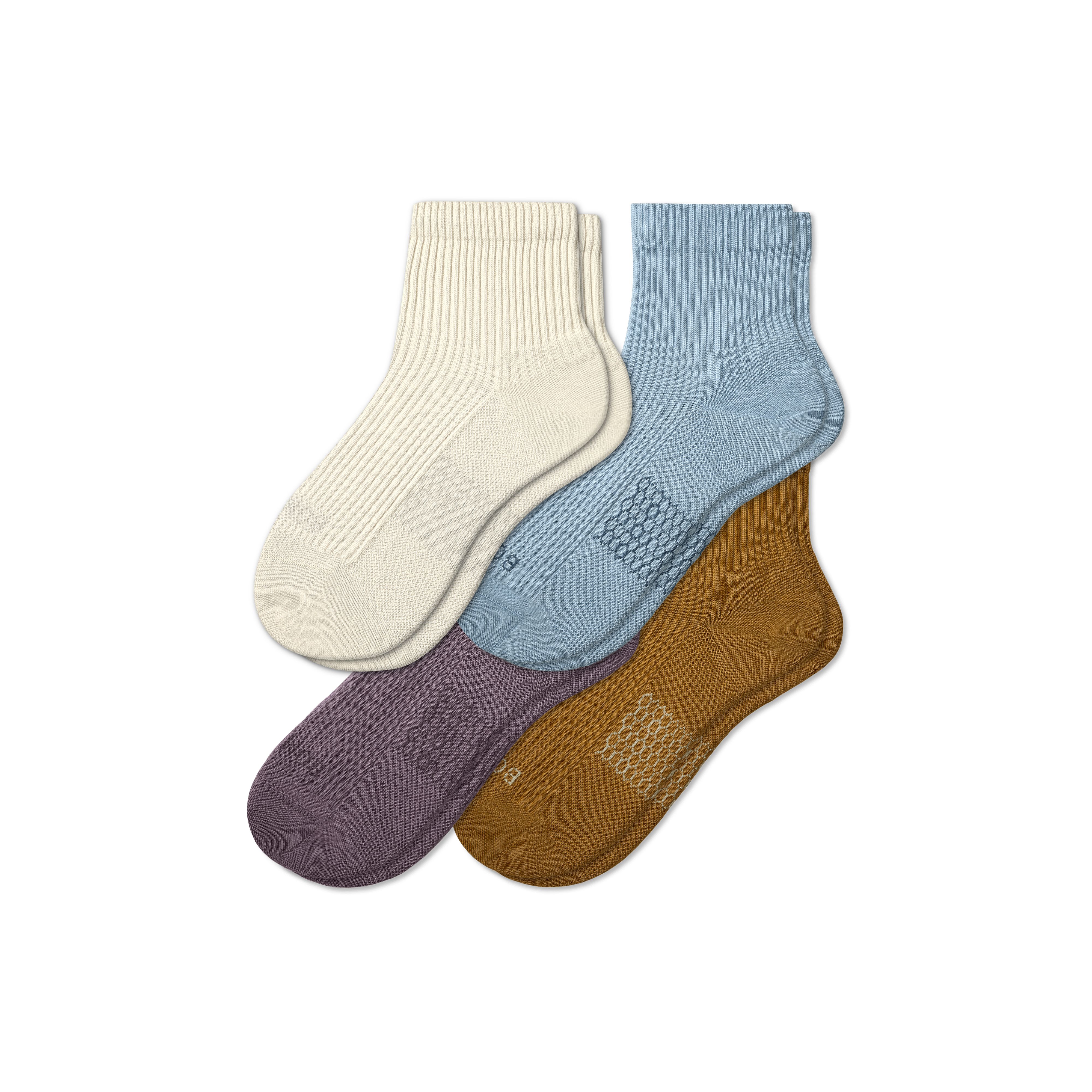 Women's Modern Rib Quarter Sock 4-Pack | Bombas Socks