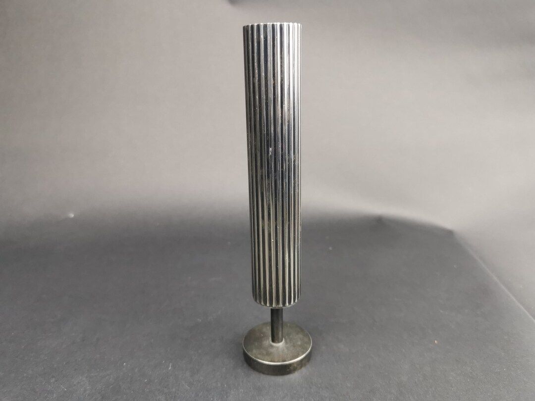 Vintage Flower Vase Modernist Silver Plated Metal 1960's - Etsy | Etsy (US)