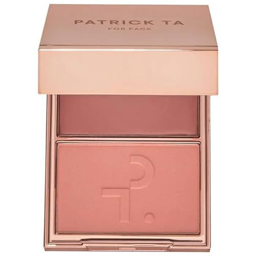 PATRICK TA Major Beauty Headlines - Double-Take Crème & Powder Blush - Not Too Much (soft rosey taupe) | Amazon (US)