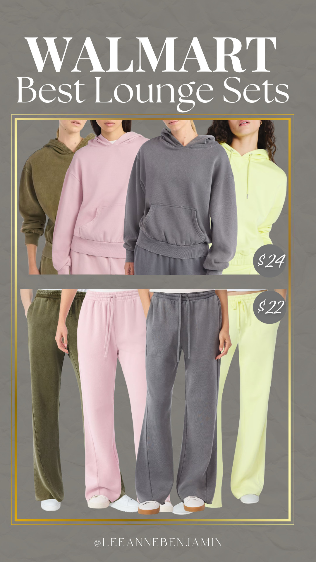 The cutest new lounge sets from Walmart! Only $24 and $22 for the pieces and comes in 4 colors!  

 #LTKGiftGuide #LTKHoliday #LTKmomlife