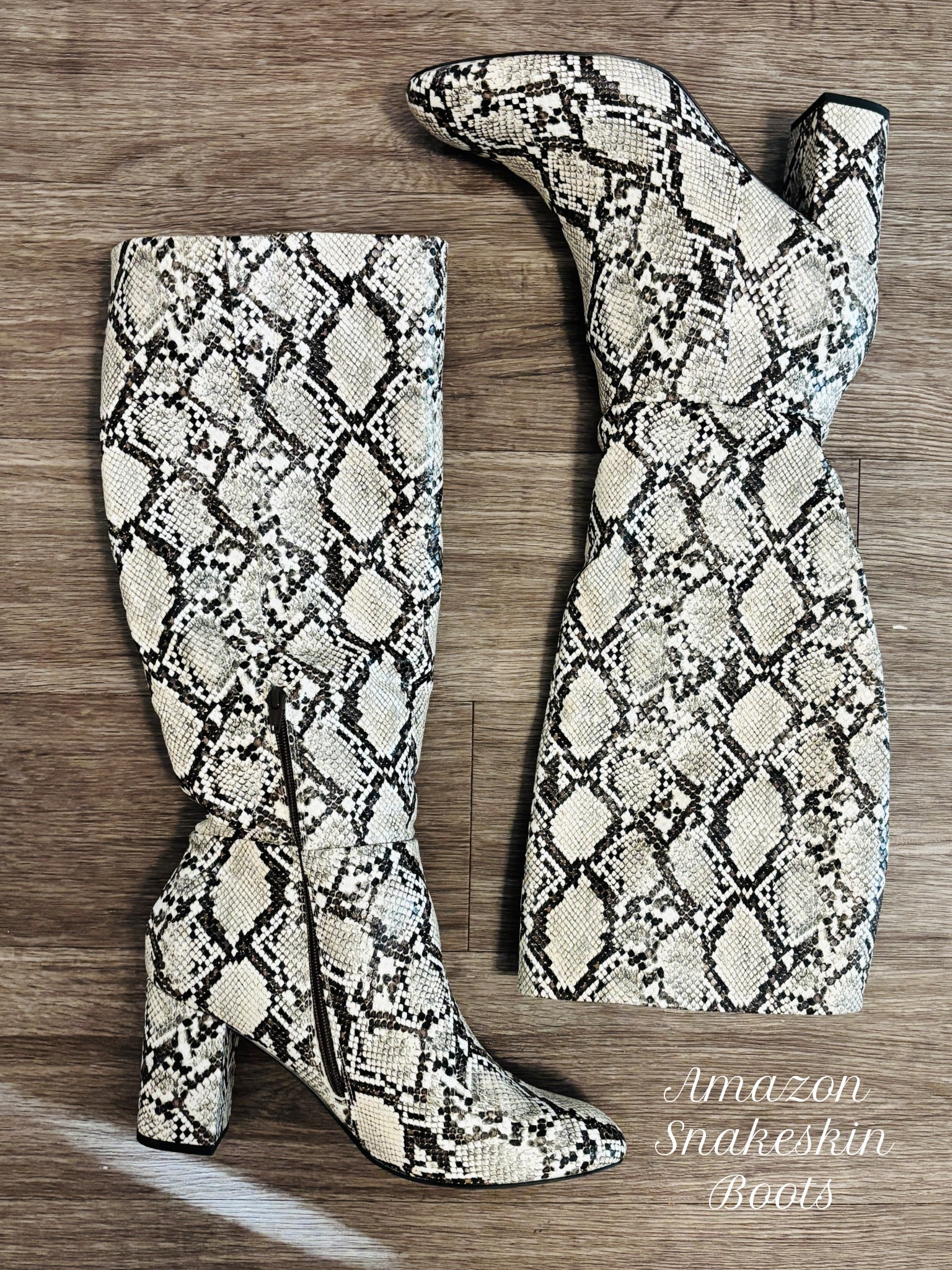 Amazon Snakeskin Boots 👢 

#LTKStyleTip #LTKSeasonal #LTKFindsUnder100
