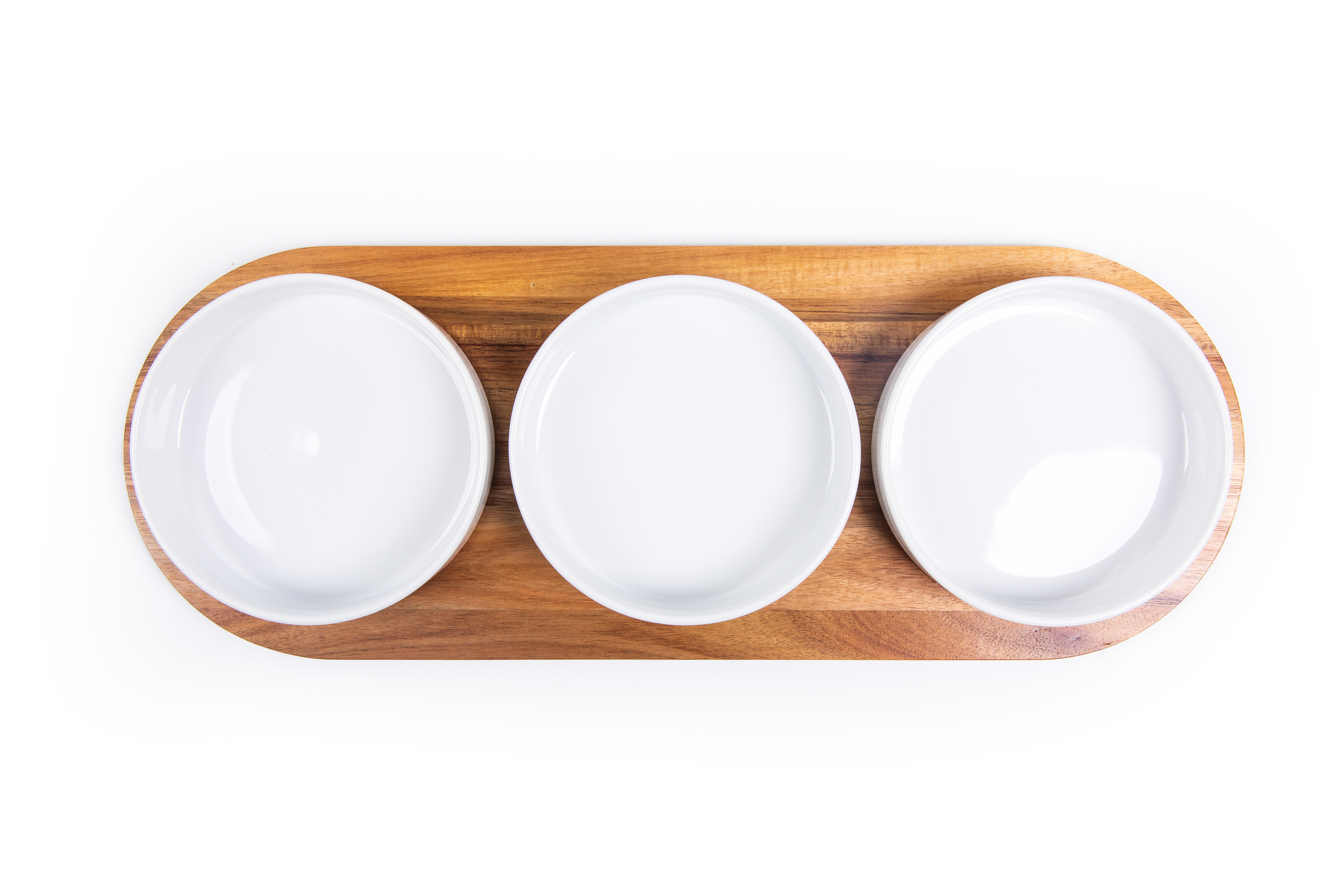 Better Homes & Gardens Acacia Wood Tray and Stoneware Bowl for Condiment, 19.69x7.28x2.17 in,3.96... | Walmart (US)