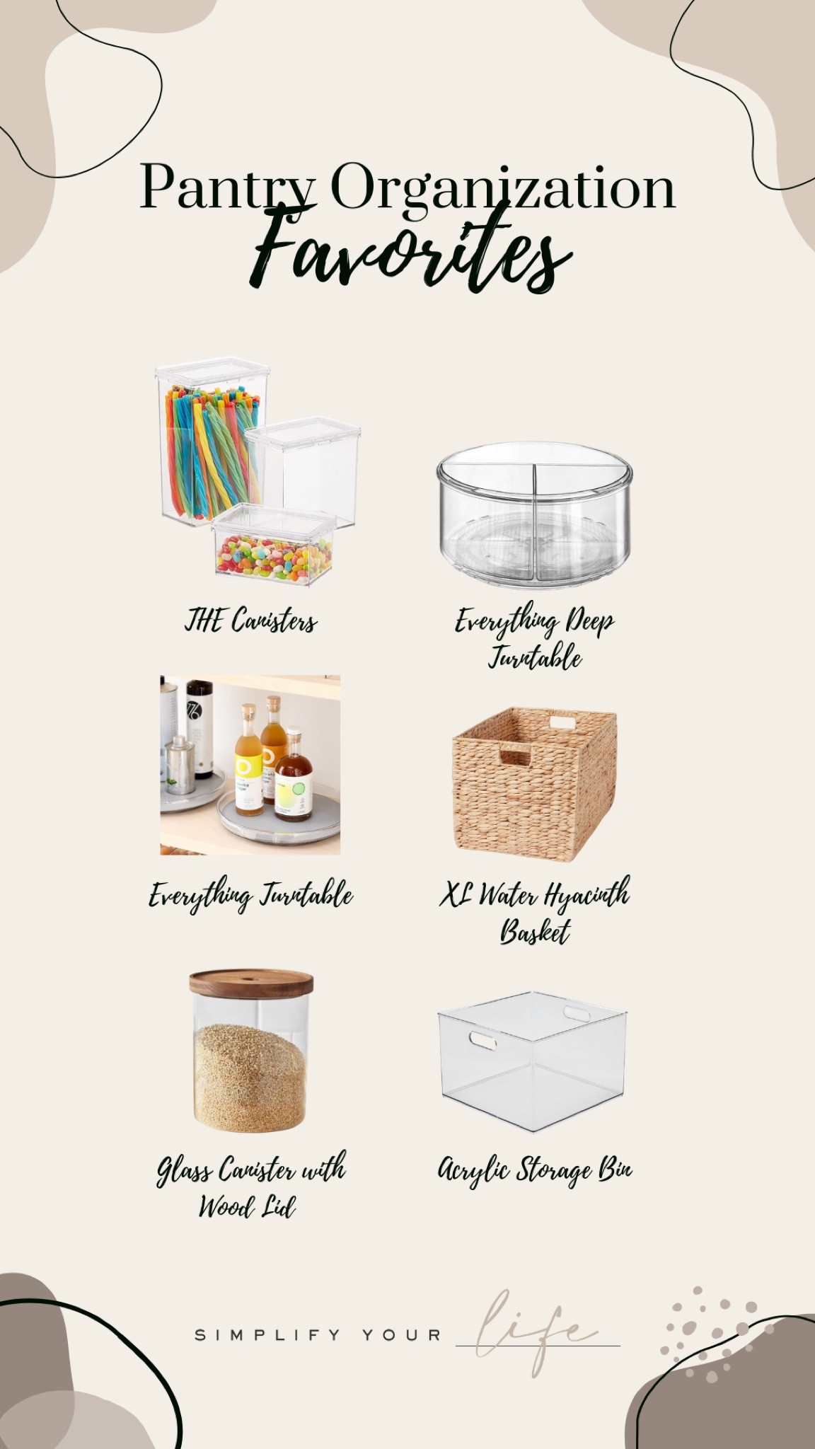 Transforming chaos into calm: my pantry organization favorites! 🥫✨ From clear containers to labeled bins, every item has its place and every meal feels a little more magical. #PantryGoals #OrganizedLiving

#LTKSaleAlert #LTKHome #LTKFindsUnder50