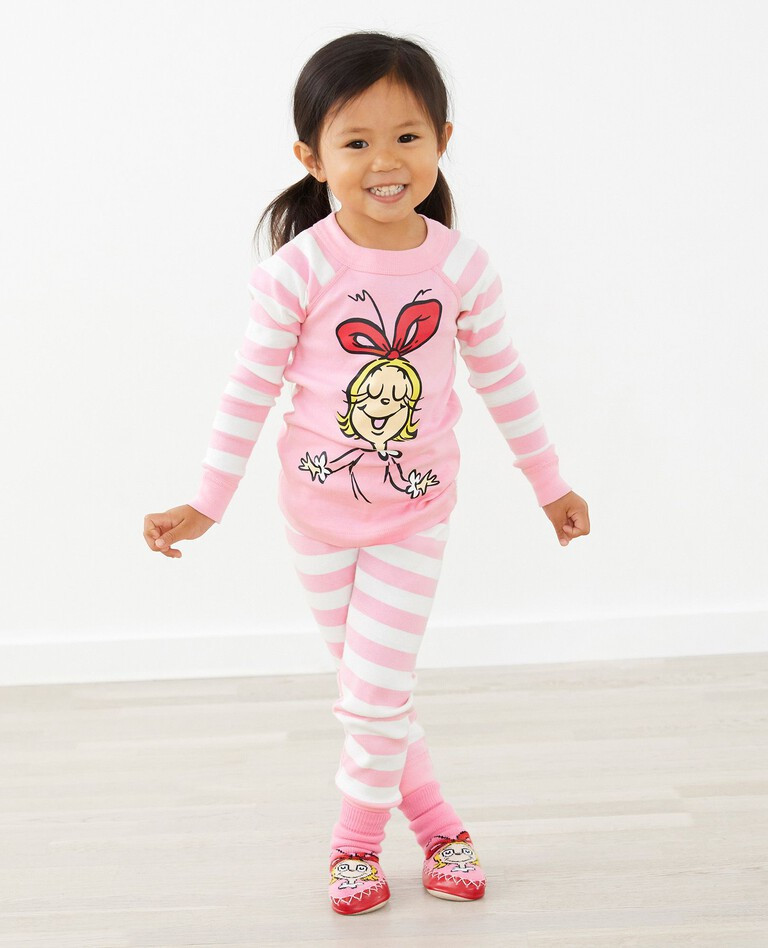 Kids Dr. Seuss Grinch Long John Pajama Set | Hanna Andersson