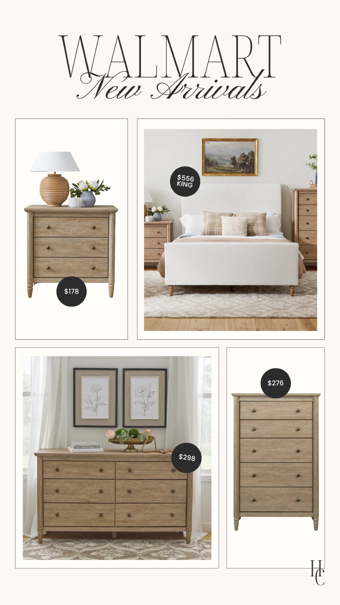 RUN! Look for less bedroom set! 😍 #walmartfinds #mytexashome #potterybarn #nightstands 

#LTKHome #LTKSaleAlert