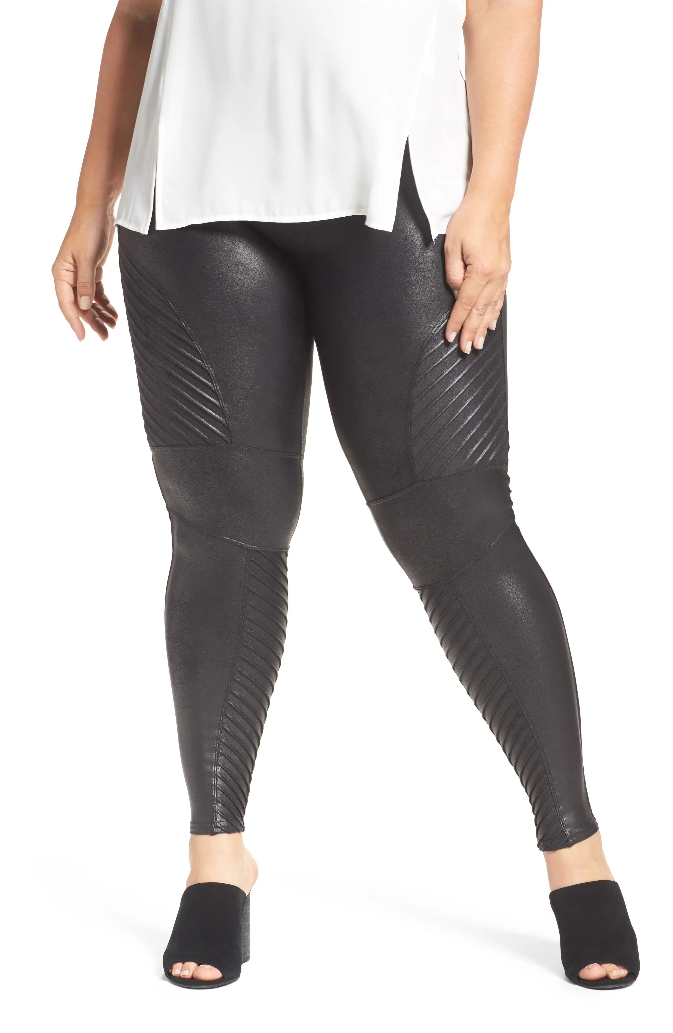 Plus Size Women's Spanx High Waist Moto Leggings | Nordstrom