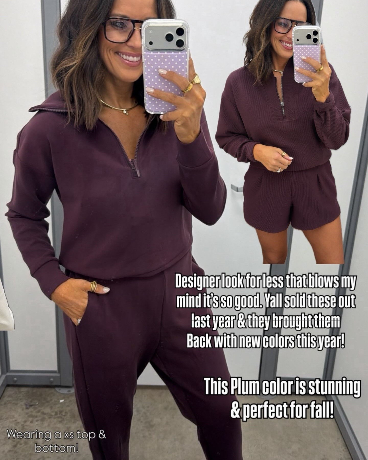 Walmart really did it with this sets 😍 this plum color is SO good for fall! It looks way more expensive than it is, and I love that they brought it back in new colors. Wearing an XS in both!

#WalmartFinds #WalmartFashion #WalmartStyle #WalmartSet #FallFashion #FallStyle #Plum #AffordableFashion #LookForLess #WalmartOutfit #LTKCreator #LTKFashion

#LTKootd
