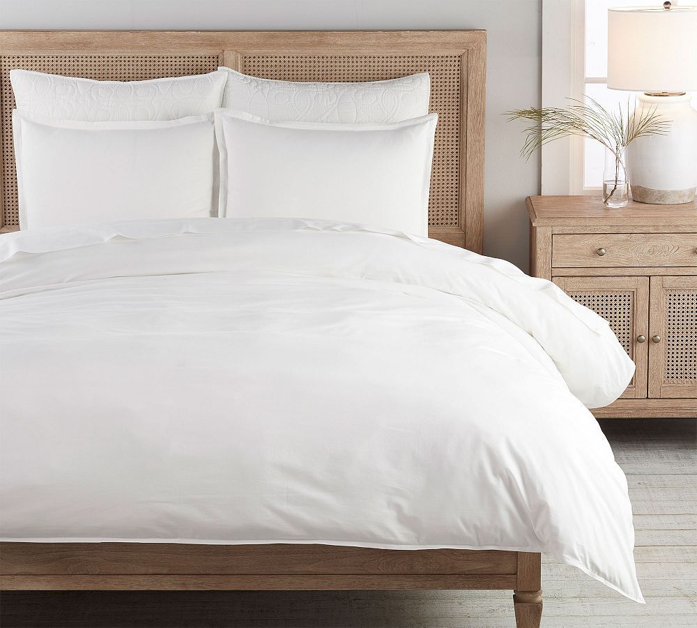 Soft Washed Organic Percale Duvet Cover | Pottery Barn (US)