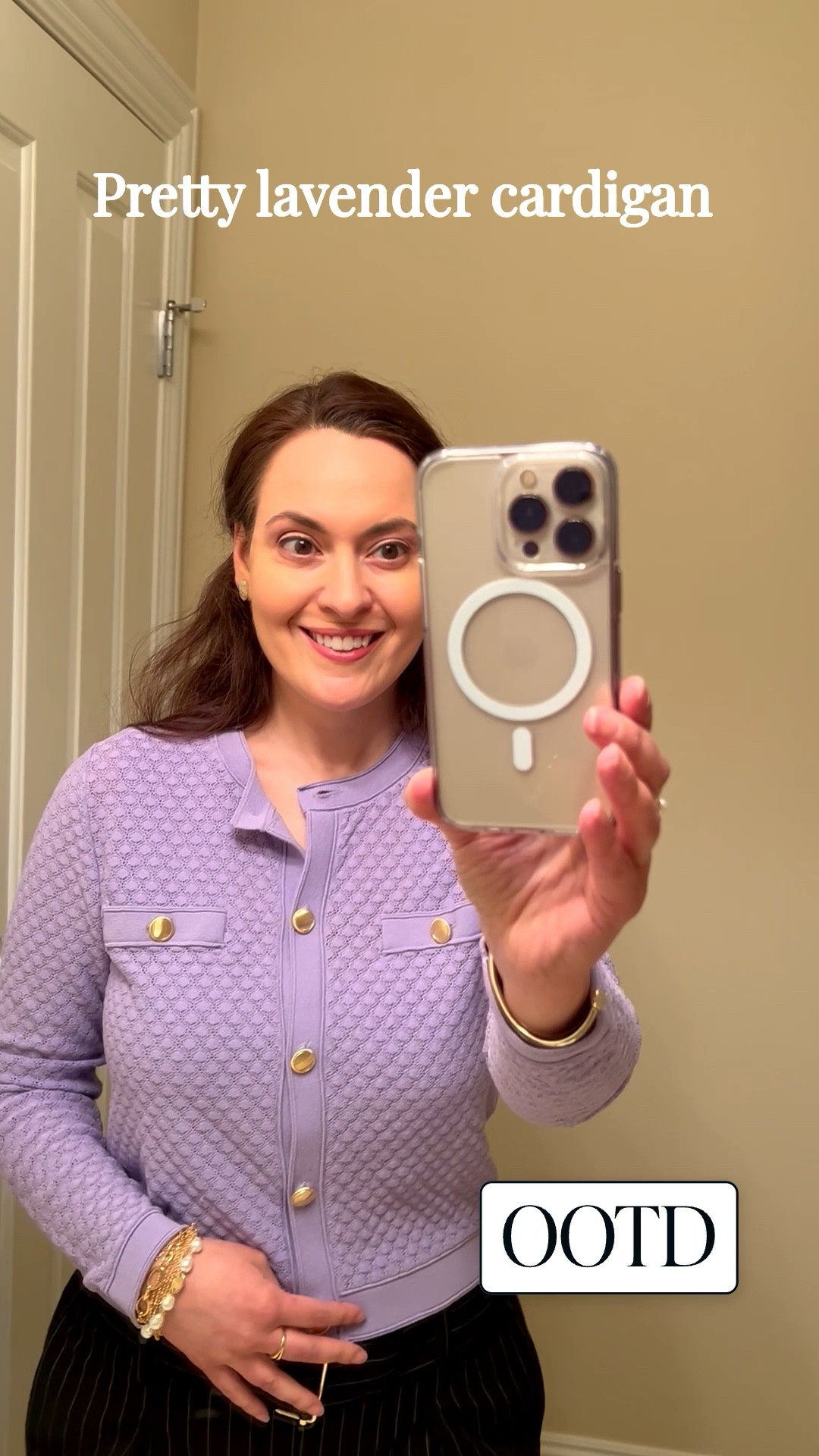 spring outfits 2026 - a lavender / lilac cardigan is so pretty for Spring 

#LTKOver40 #LTKSaleAlert #LTKWorkwear