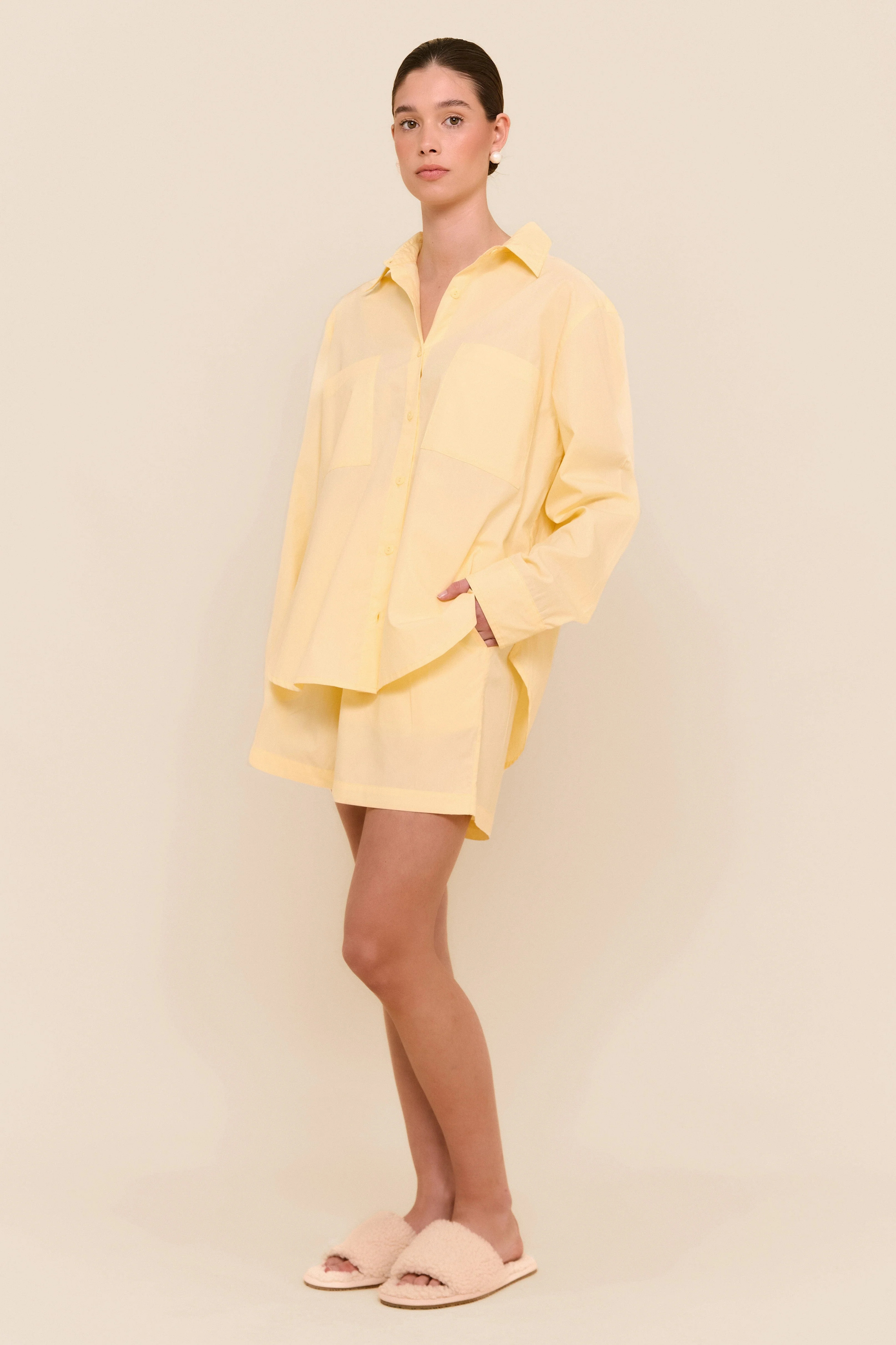 Stevie Lounge Set - Cotton - Buttercup | Piyama