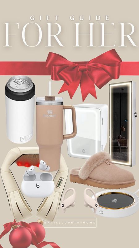 Shop holiday deals for her! 

Follow me @ahillcountryhome for daily shopping trips and styling tips

Gift for her, Stanley cup, yeti, les mirror, mini fridge, gift ideas, affordable gift ideas, ugg slippers, beats, neck massager, coffee warmer 

#LTKunder50 #LTKHoliday #LTKGiftGuide