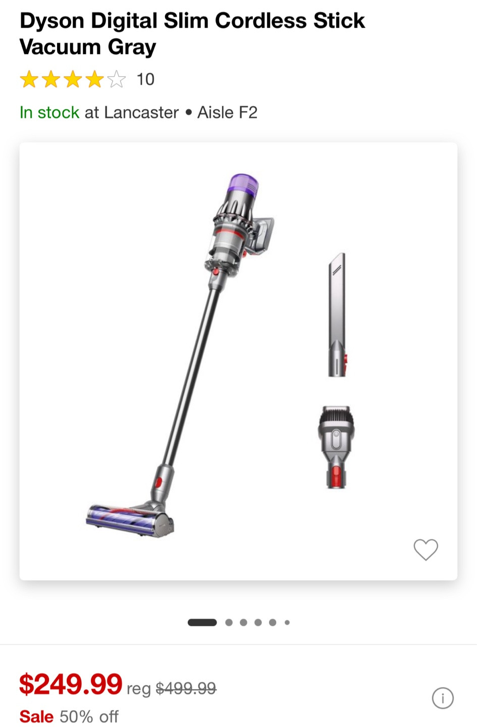 Dyson stick vacuum 50% off 🤯🎁

#LTKHoliday #LTKSaleAlert #LTKGiftGuide