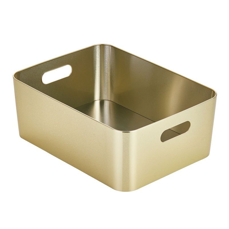 mDesign Metal Kitchen Storage Container Bin Basket with Handles | Target