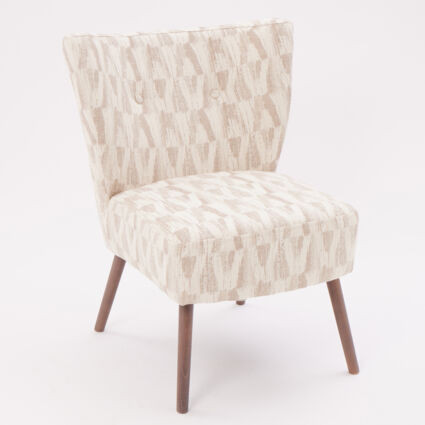 Natural Abstract Pattern Chair 85x64cm | TK Maxx