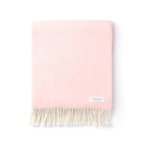 Herringbone Throw in Blush | Caitlin Wilson Design