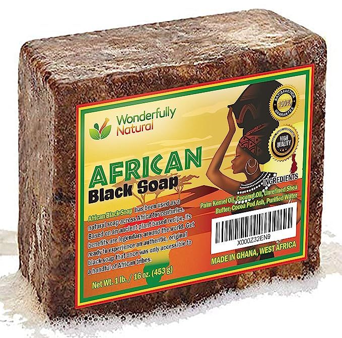#1 Organic African Black Soap | Acne Treatment & Dark Spot Remover / Corrector | 60 day Satisfact... | Amazon (US)