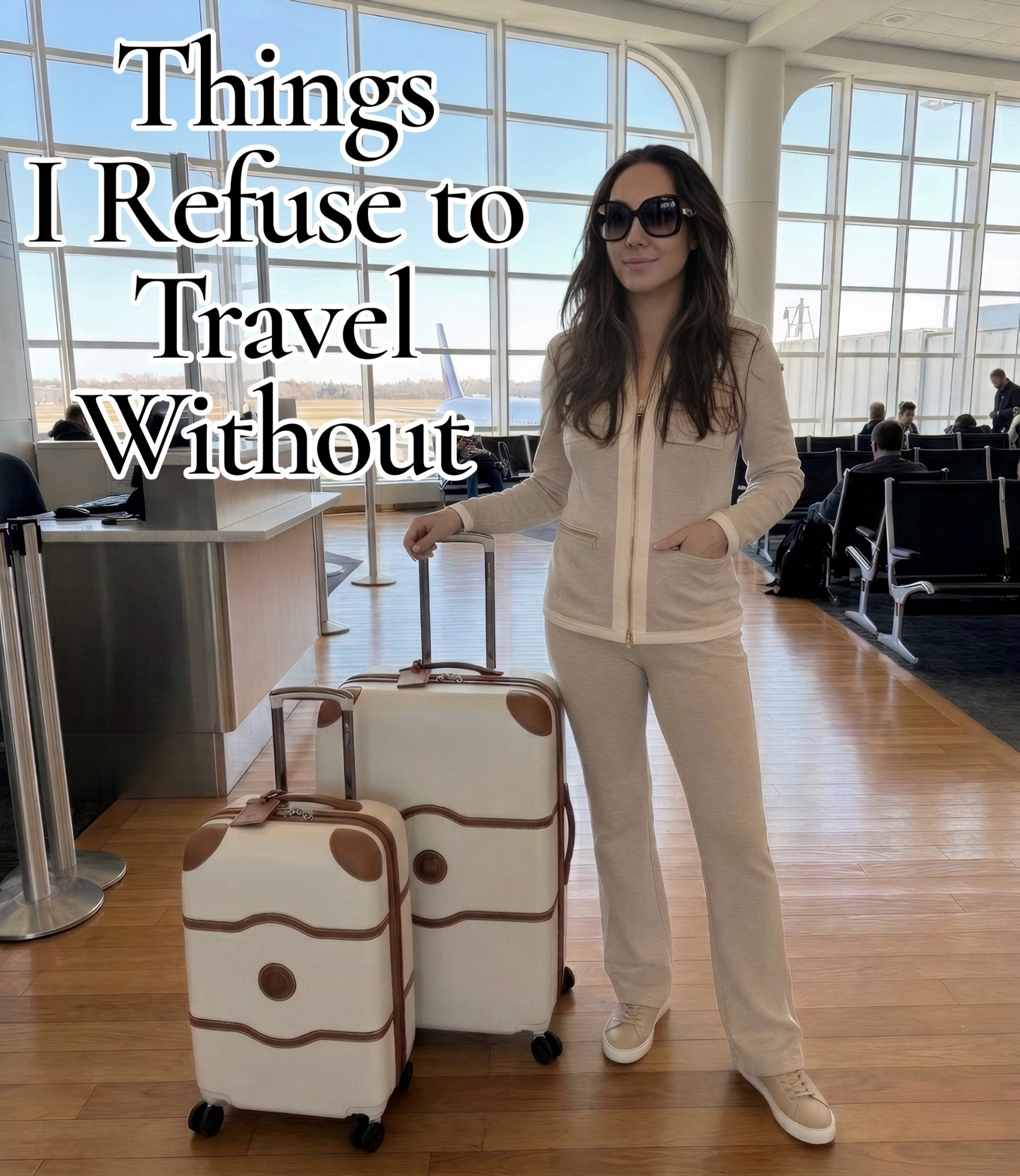 ok if you know me, you know I do NOT travel without my luggage set and honestly I get compliments on it every single time I’m at the airport 🤎 the cream and cognac combo is so classic and it photographs so well too (clearly lol). linking everything I’m wearing + my bags below – the luggage is such a good investment piece, I’ve had it for a while and it still looks brand new. highly recommend if you’ve been on the fence!

#LTKSaleAlert #LTKTravel