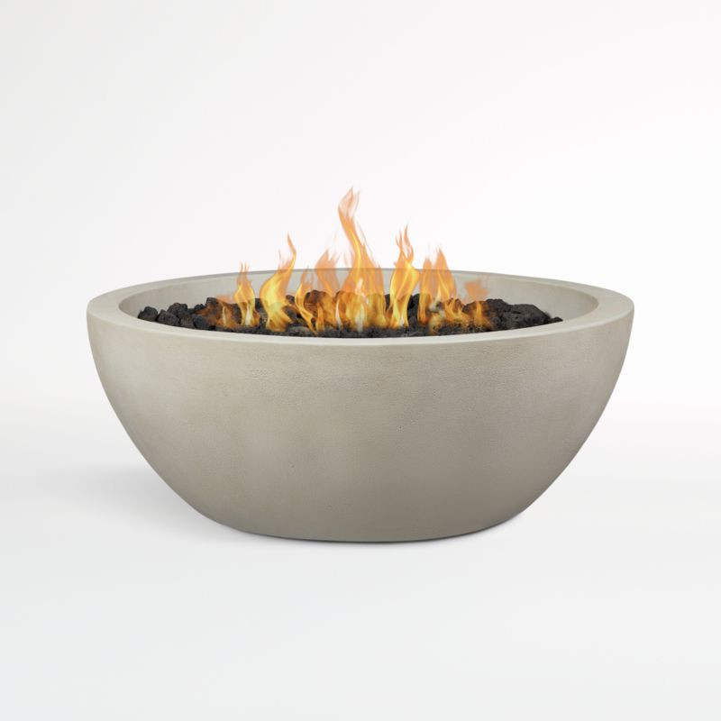 Retreat 42" Outdoor Patio Fire Bowl | Crate & Barrel | Crate & Barrel