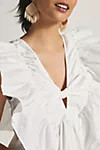 Blue Tassel Ruffled Waistless Mini Dress | Anthropologie (US)
