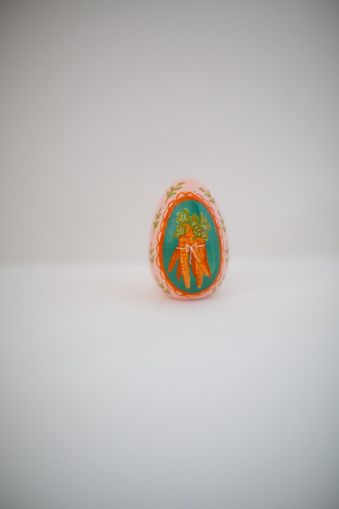 Heirloom Wooden Easter Eggs - Carrot Bunch on Sand - All Around Pattern - 2.5" Smaller Size | Etsy (US)