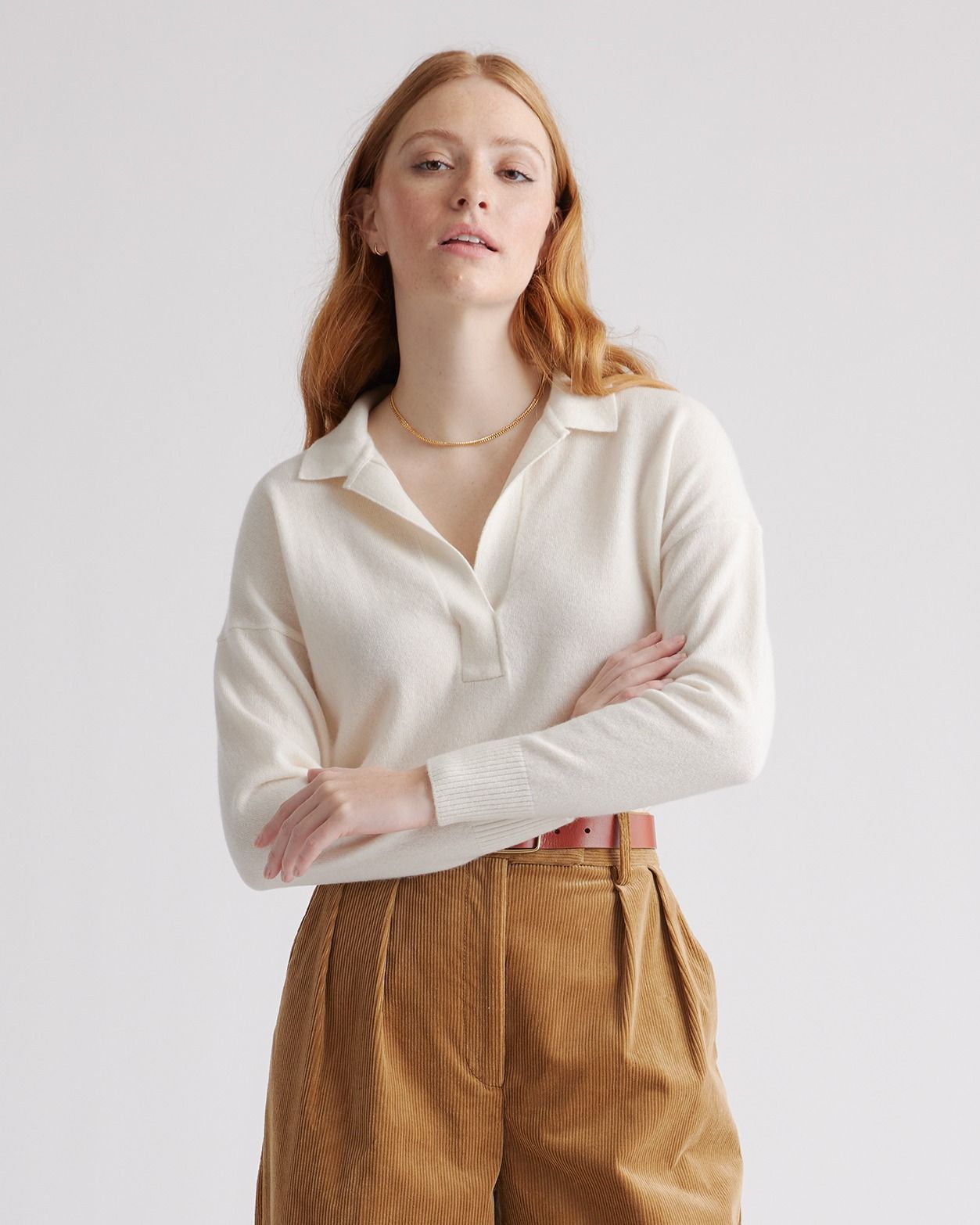 Mongolian Cashmere Polo Sweater | Quince
