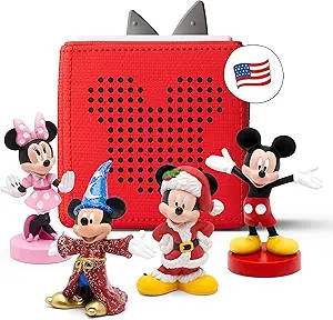 Toniebox Audio Player Starter Set with Mickey Mouse, Minnie Mouse, Fantasia, and Holiday Mickey -... | Amazon (US)