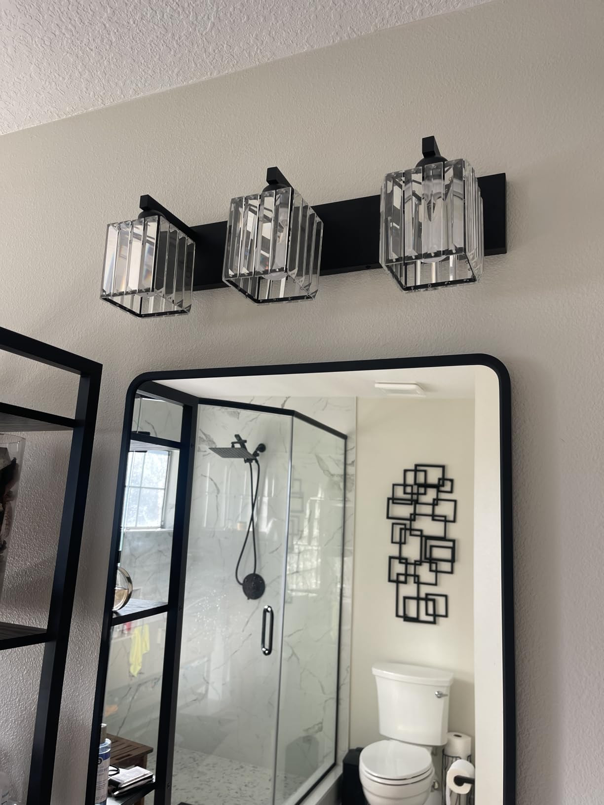 Aipsun Bathroom Vanity Light Fixtures Crystal Vanity Lighting Fixtures Brass 3 Light Bathroom Lig... | Amazon (US)