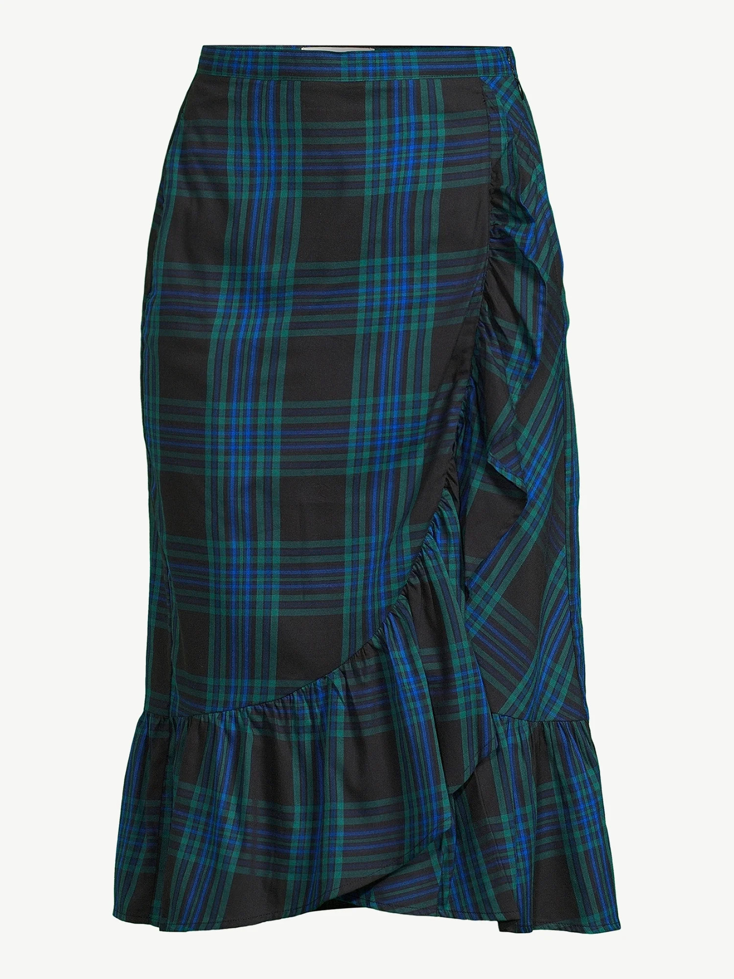 Free Assembly Women's Ruffle Midi Skirt - Walmart.com | Walmart (US)