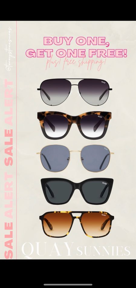But one get one FREE!!! Quay sunglasses 