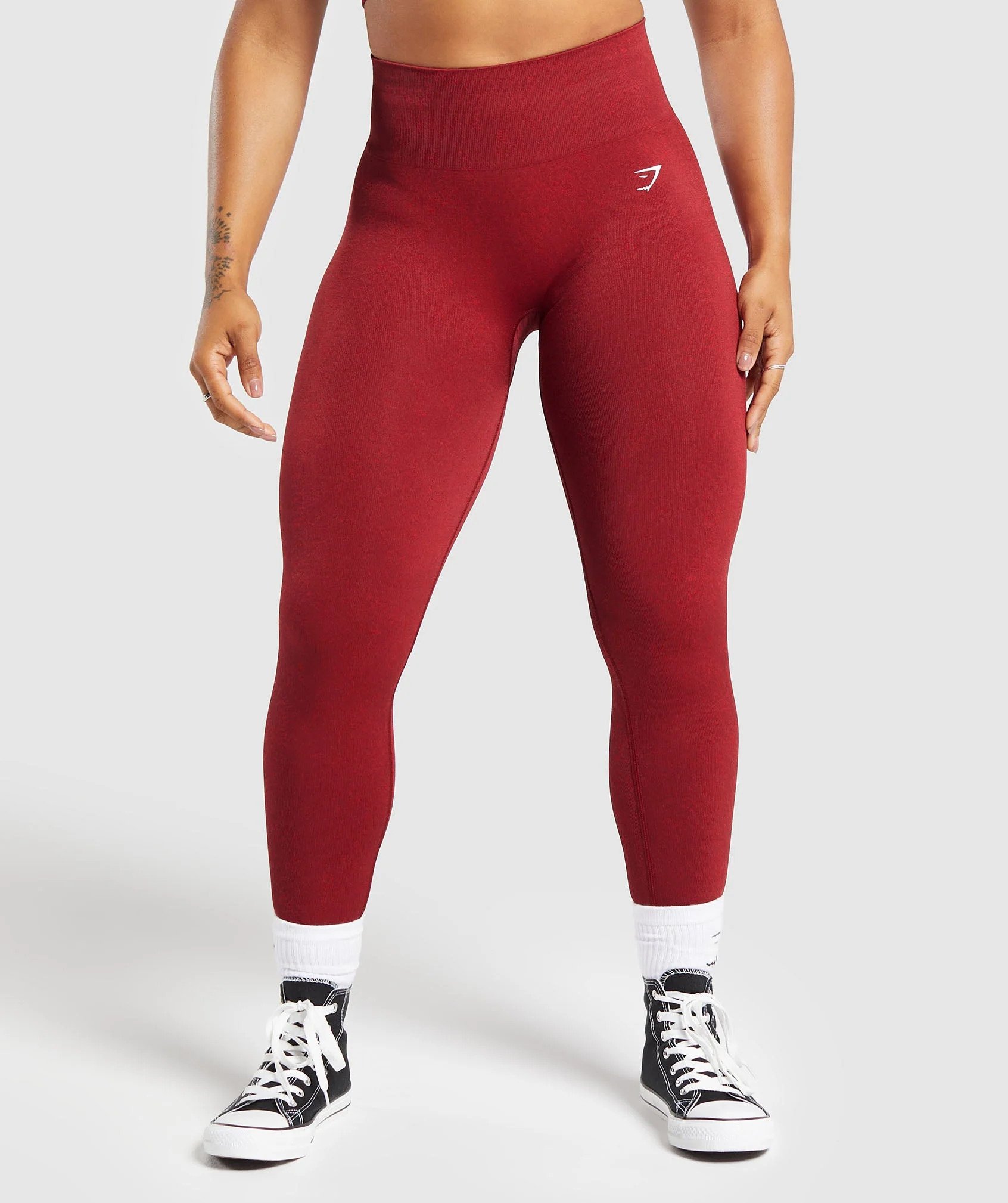 Gymshark Adapt Fleck Seamless Leggings - Reps Red/Conditioning Red | Gymshark UK