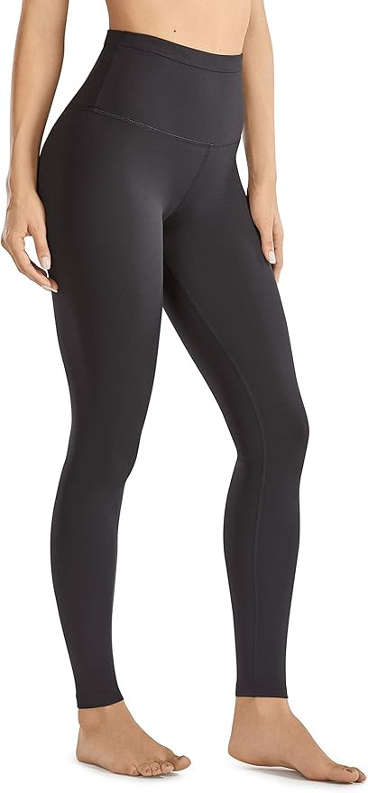 CRZ YOGA Women's Naked Feeling Tummy Control Leggings 28 Inches - Super High Waisted | Amazon (US)