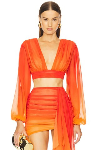 x REVOLVE Adia Mini Skirt in Red Ombre | Revolve Clothing (Global)